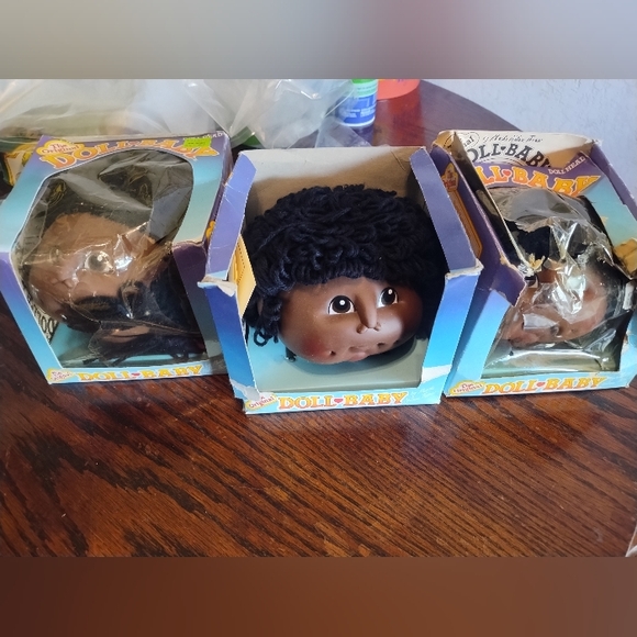 the original Other - The Original Doll Baby Head Martha Nelson Thomas African American Black 1984 VTG